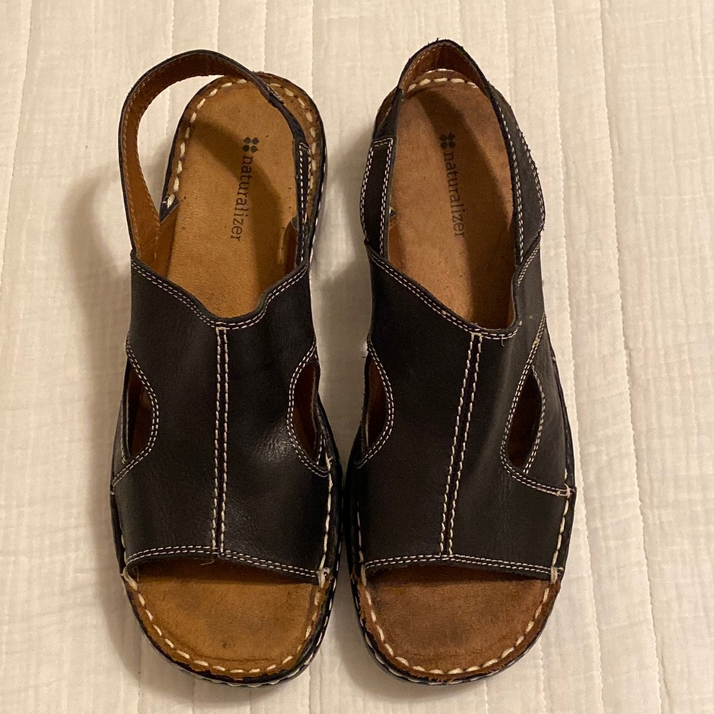 Naturalizer 'Collin' Sandals Women's Size 9.5M Black